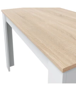 TAVOLO DA PRANZO BIANCO E ROVERE, 109X67X78 CM